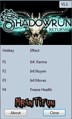 Shadowrun Returns: Трейнер/Trainer (+4) [1.1] {MrAntiFun}