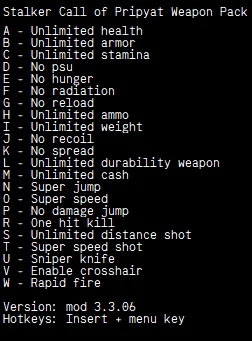 S.T.A.L.K.E.R.: Call of Pripyat: Трейнер/Trainer (+22) [Weapon Pack: 3.3.06] {LIRW / GHL}