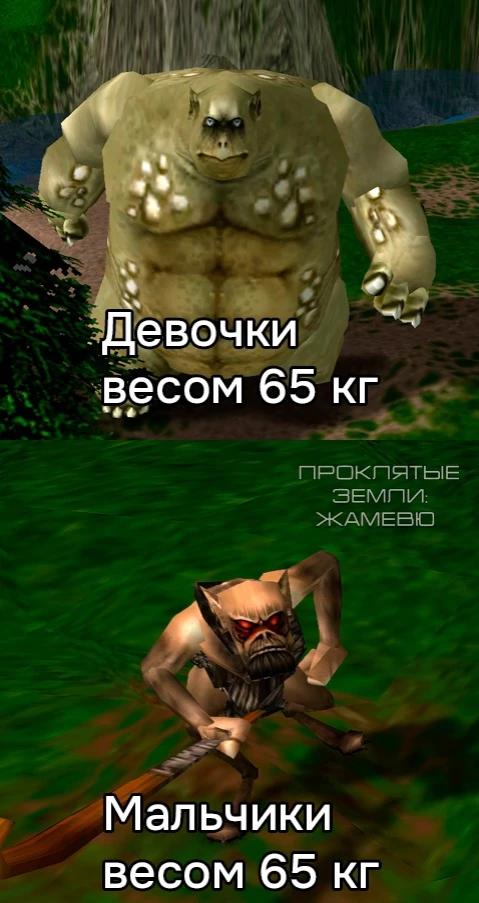 Девочки и мальчики с одним весом