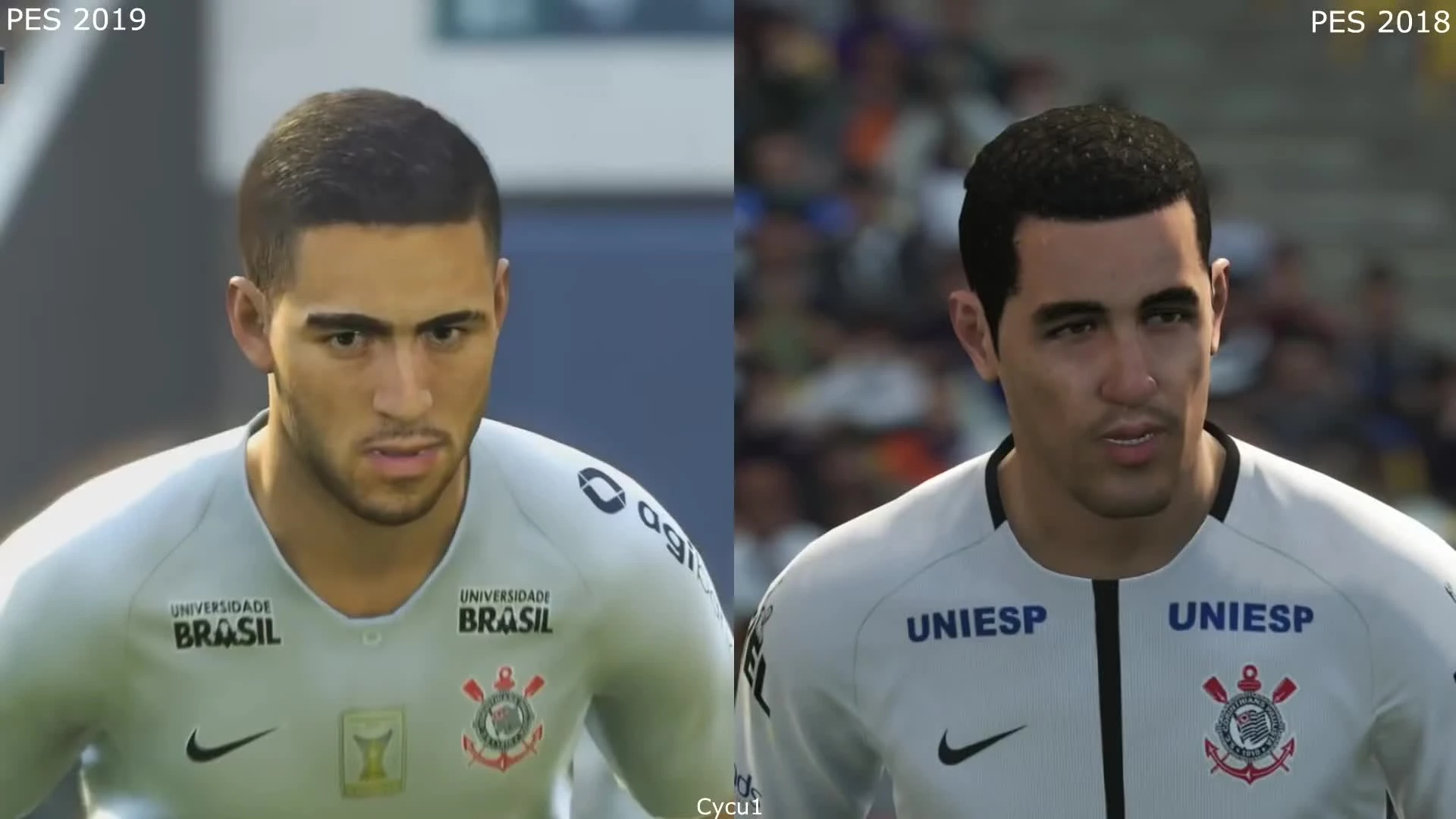 Ранее сравнение графики - PES 2019 vs 2018