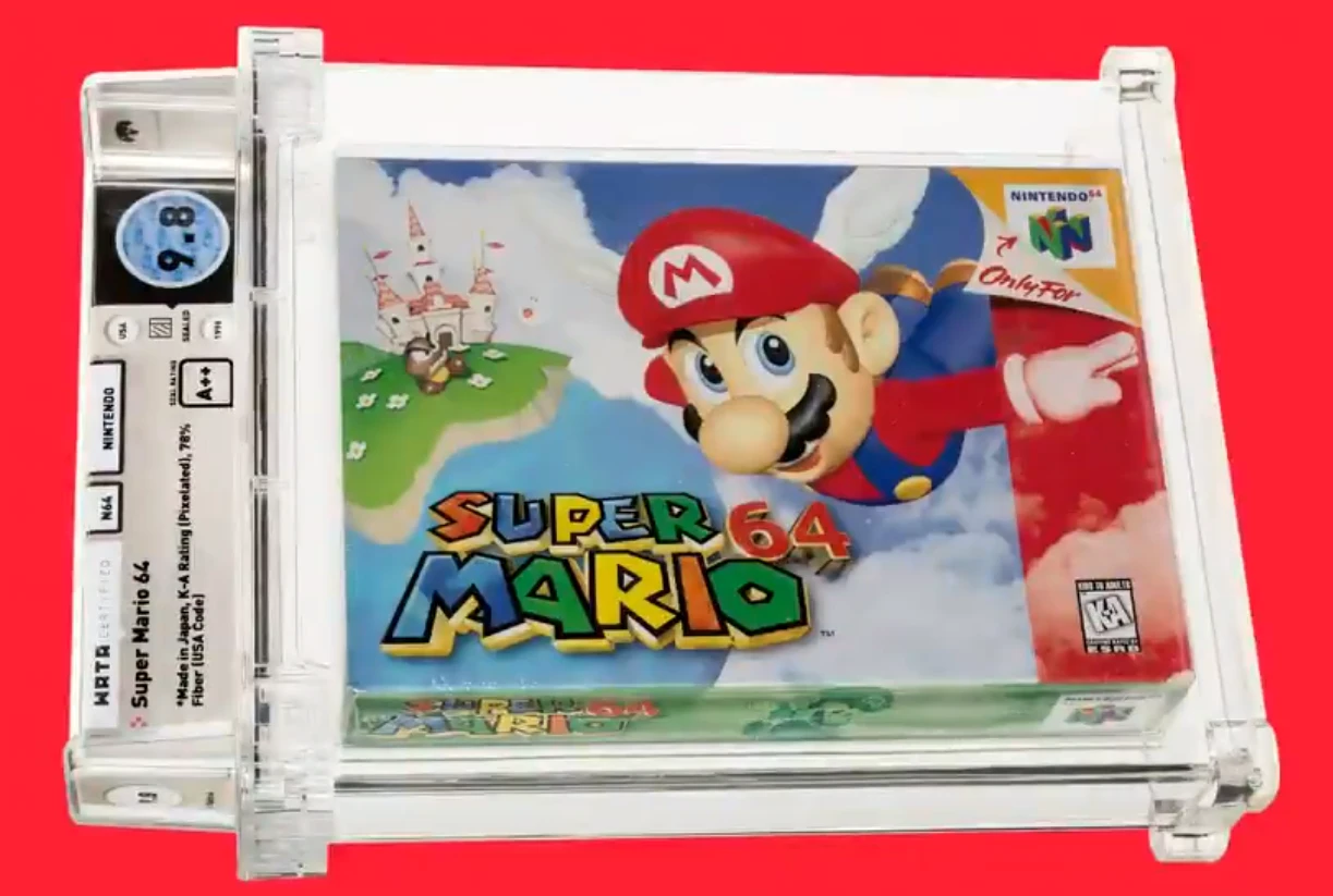 За 116 000 000 рублей продана самая дорогая физическая версия игры - картридж Super Mario 64