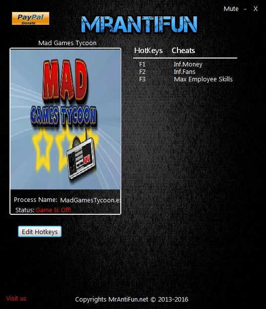 Mad Games Tycoon: Трейнер/Trainer (+3) [0.160818b] {MrAntiFun}