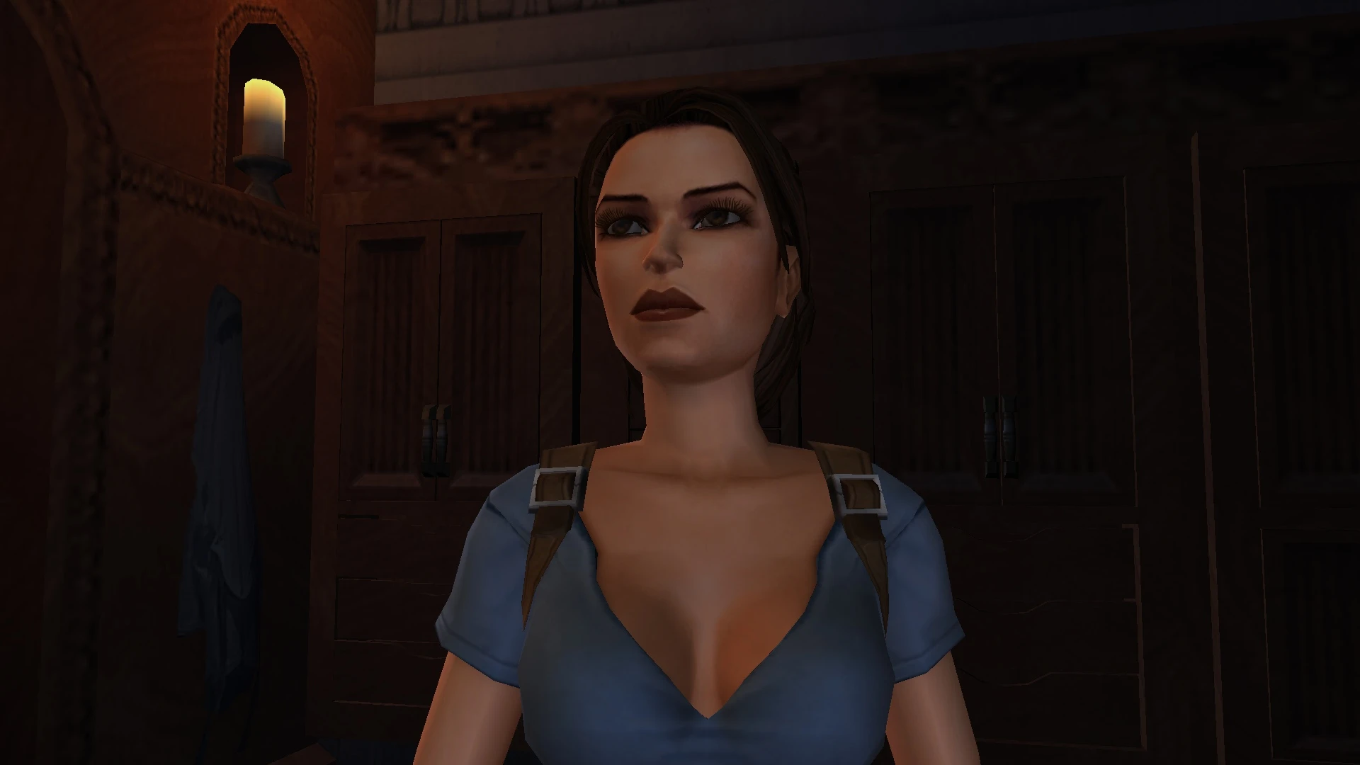 Tomb Raider Anniversary "Скин с голубой блузкой Без вставки для Anniversary"