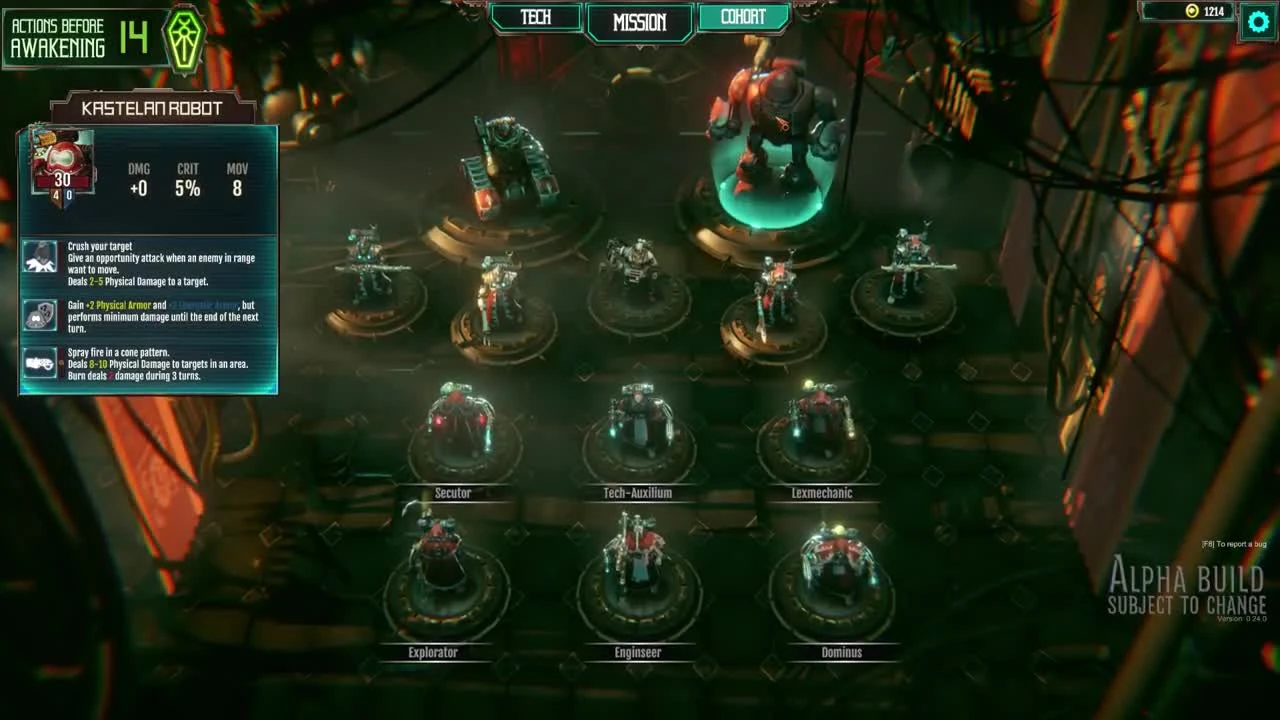 Техножрецы + Banner Saga? Warhammer 40000: Mechanicus - Превью-билд