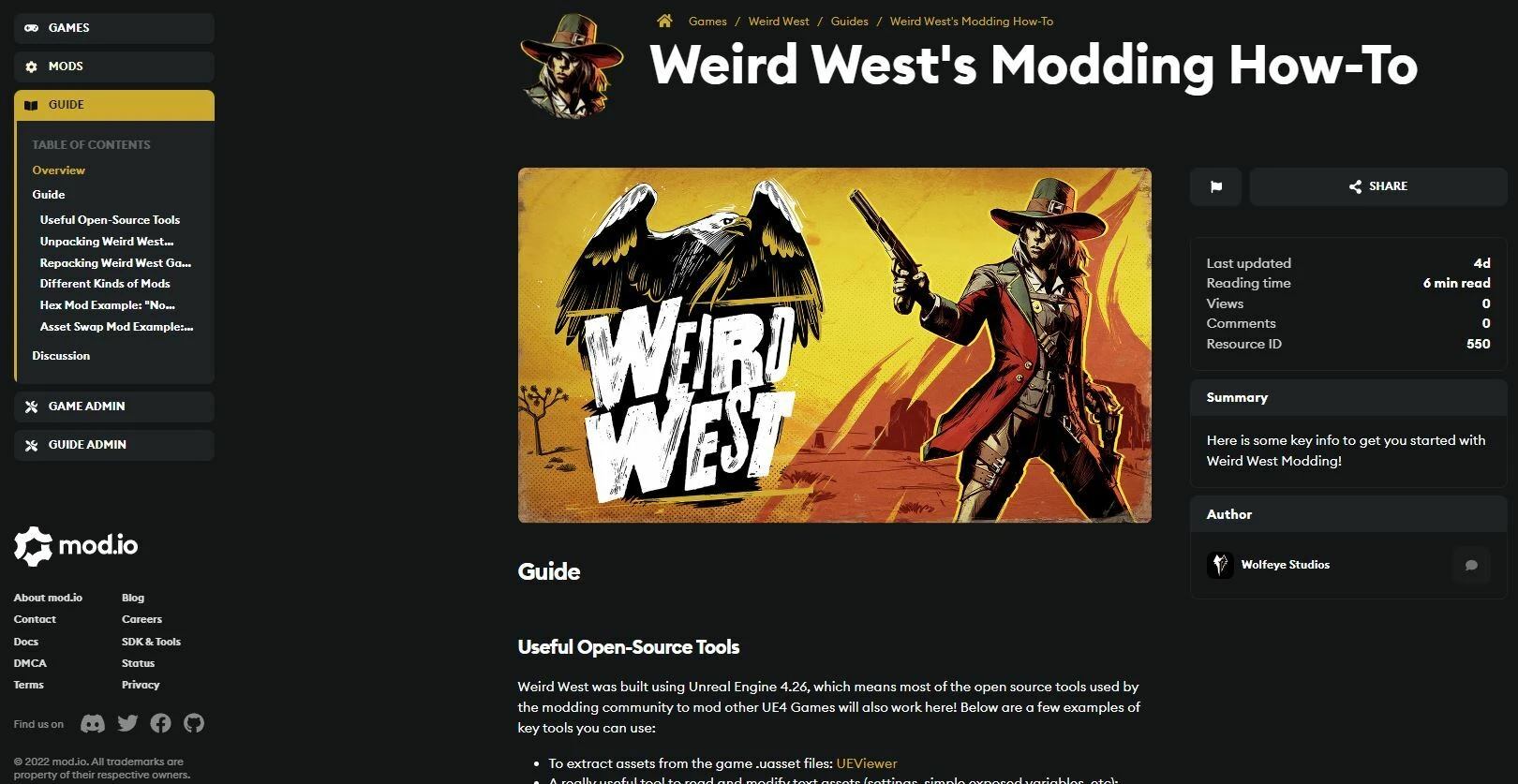 Для Weird West вышел патч 1.05 с поддержкой модов и исправлениями ошибок
