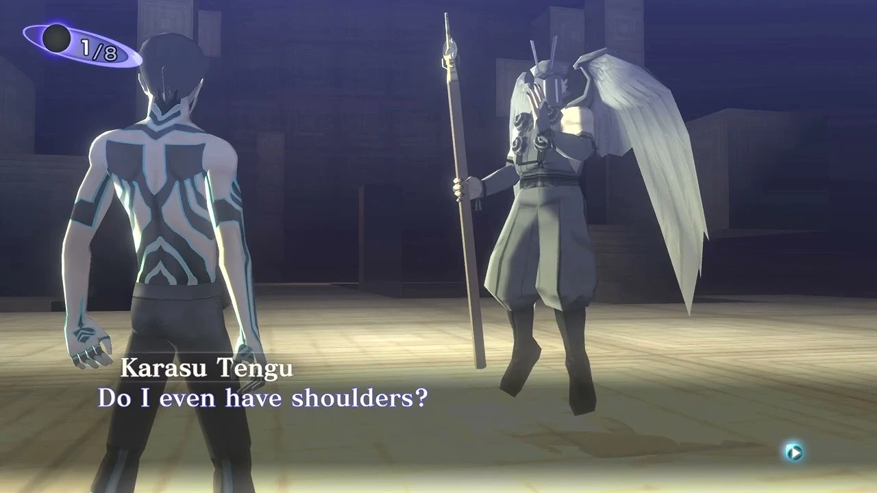 Карасу Тенгу говорит что у него нет плечей? Вот это поворот