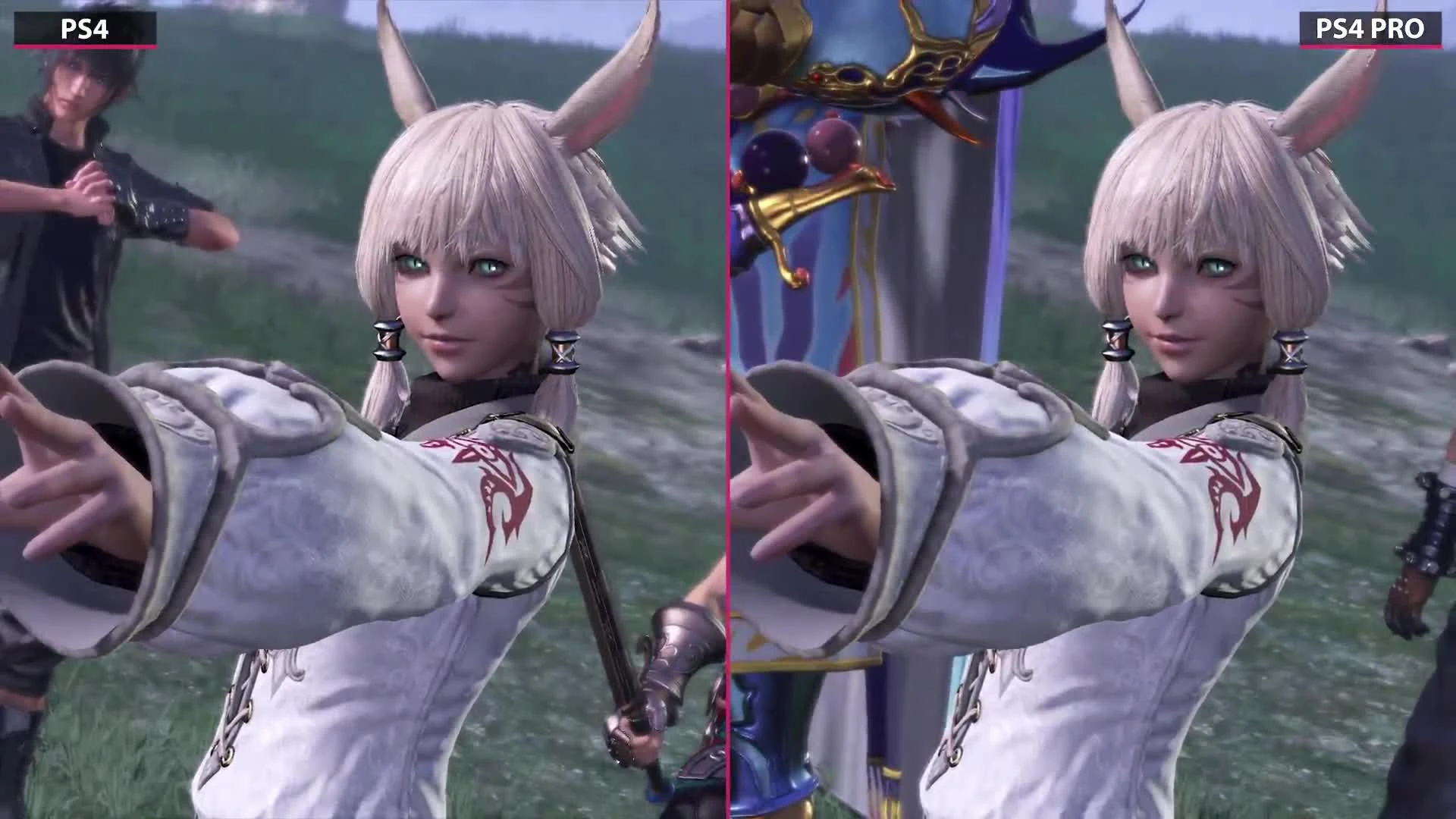 Dissidia Final Fantasy NT - PS4 vs. PS4 Pro Сравнение графики