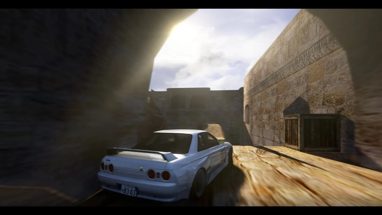 Гонки на de_dust2 в Counter-Strike. Игроки перенесли знаменитую карту в Assetto Corsa