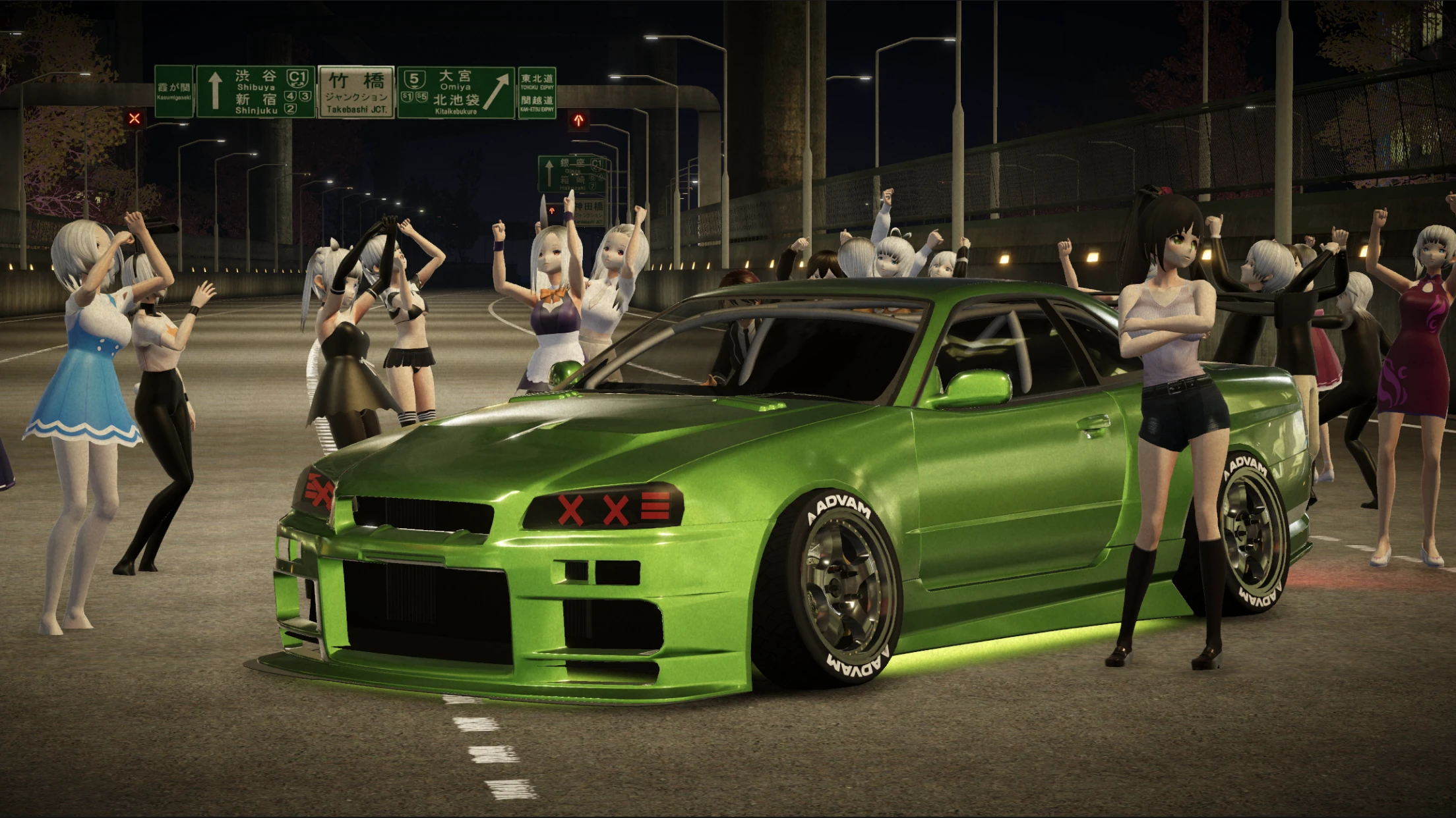 Для мобильных телефонов вышли уличные гонки - Kanjozoku Racing Car Games