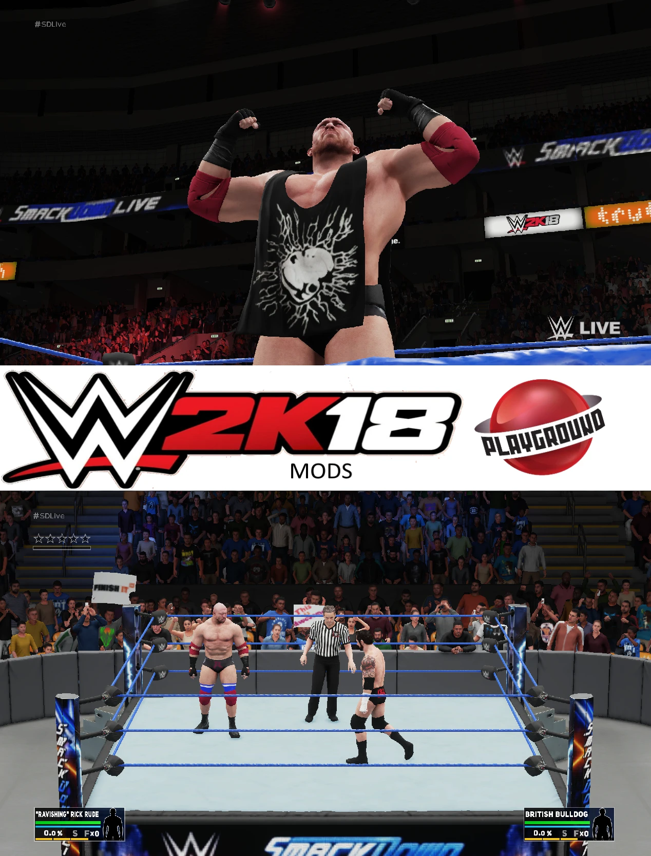 WWE 2K18 "Ryback WrestleMania 32 Kickoff MOD"
