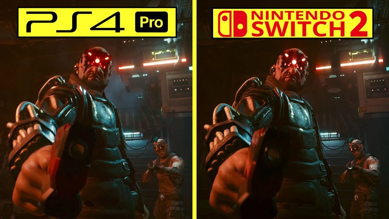 Cyberpunk 2077 на Switch 2 против PS4 Pro - Сравнение ранних версий