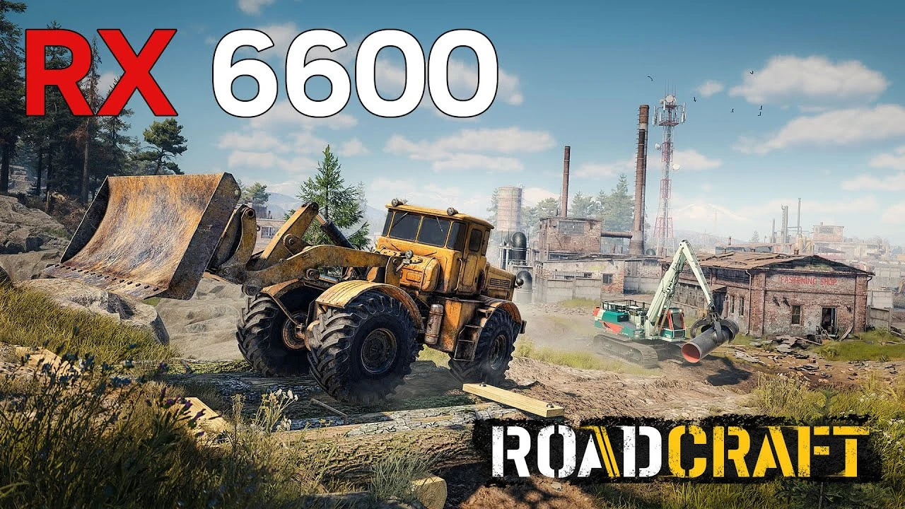 RoadCraft на RX 6600 с генерацией FSR 3 - тест FPS