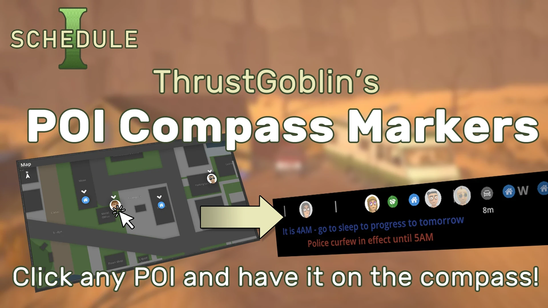 Schedule I "ThrustGoblin's POI Compass Markers - Маркеры на компасе"