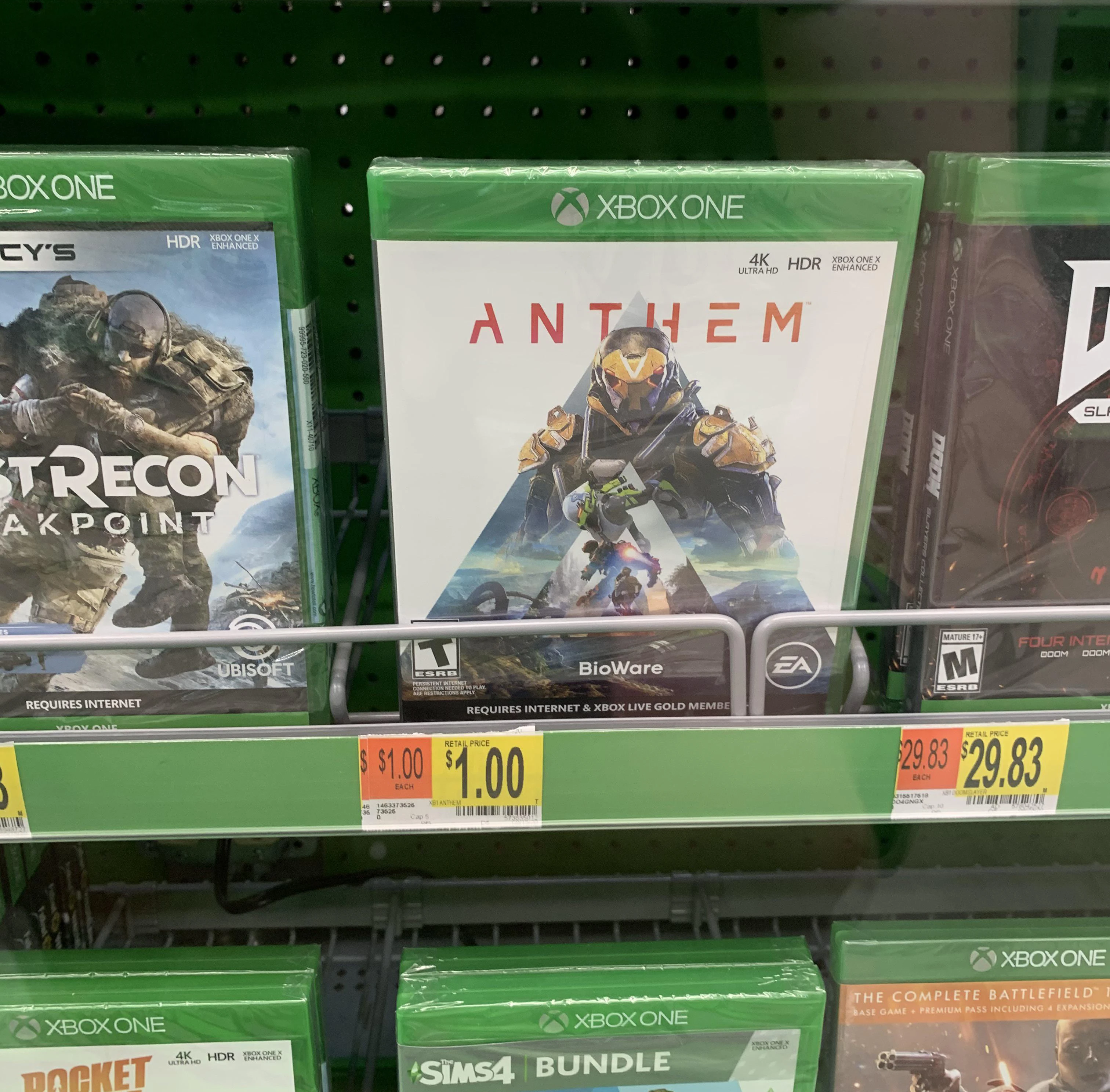 В США Anthem уже продают за 1$