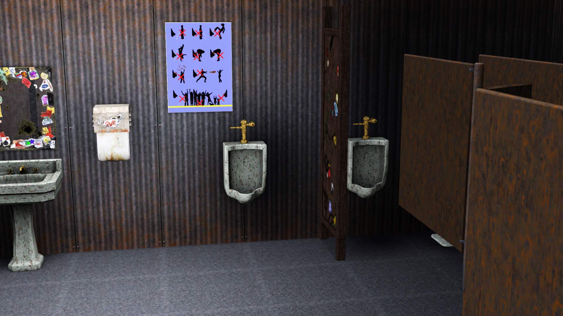 The Sims 3 "Правила поведения в общественном туалете"