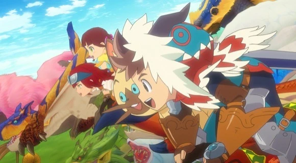 Разные видео Monster Hunter Stories и "живые" фото сопутствующих amiibo