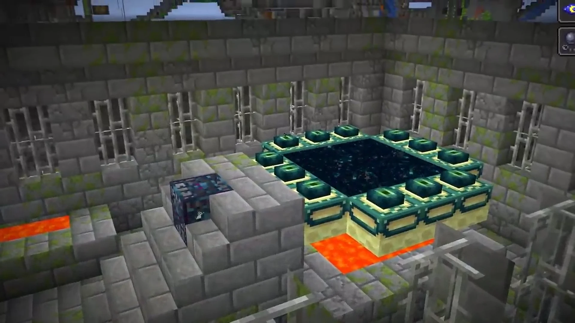 Как получить активированный портал в Энд при помощи сида в Minecraft