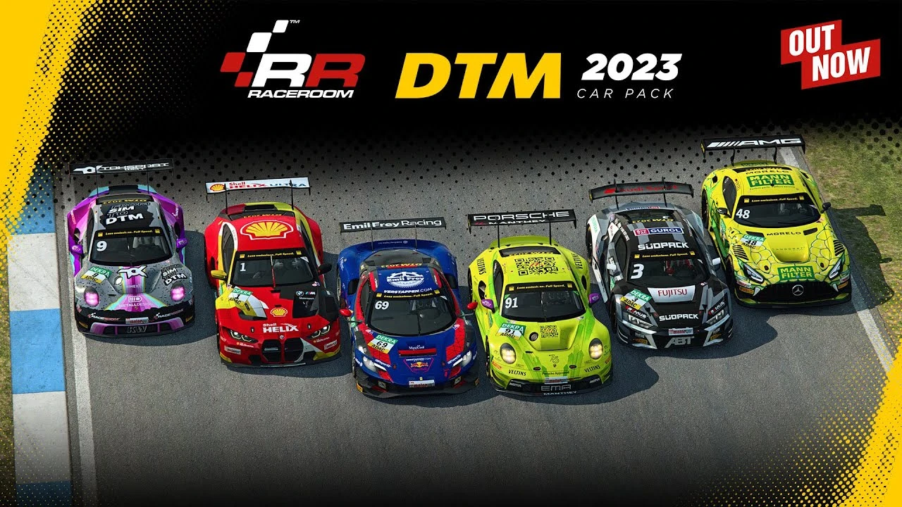 В игру RaceRoom добавлены автомобили DTM 2023