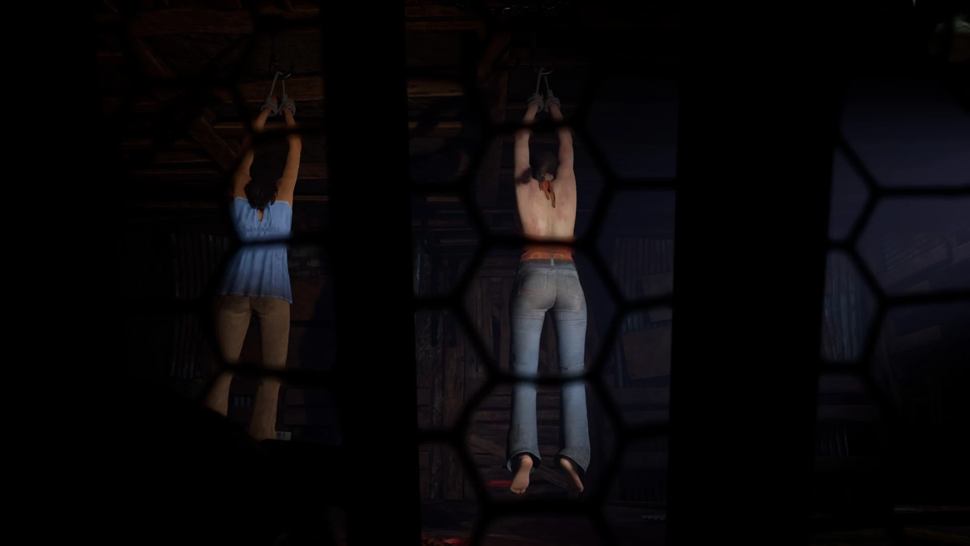 The Texas Chain Saw Massacre "Босоногие девушки жертвы"