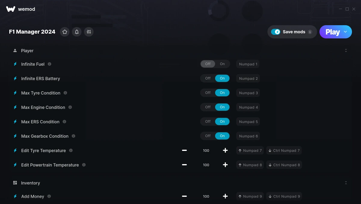 F1 Manager 2024 "Трейнер +16" [UPD: 26.07.2024] {FLiNG / WeMod}