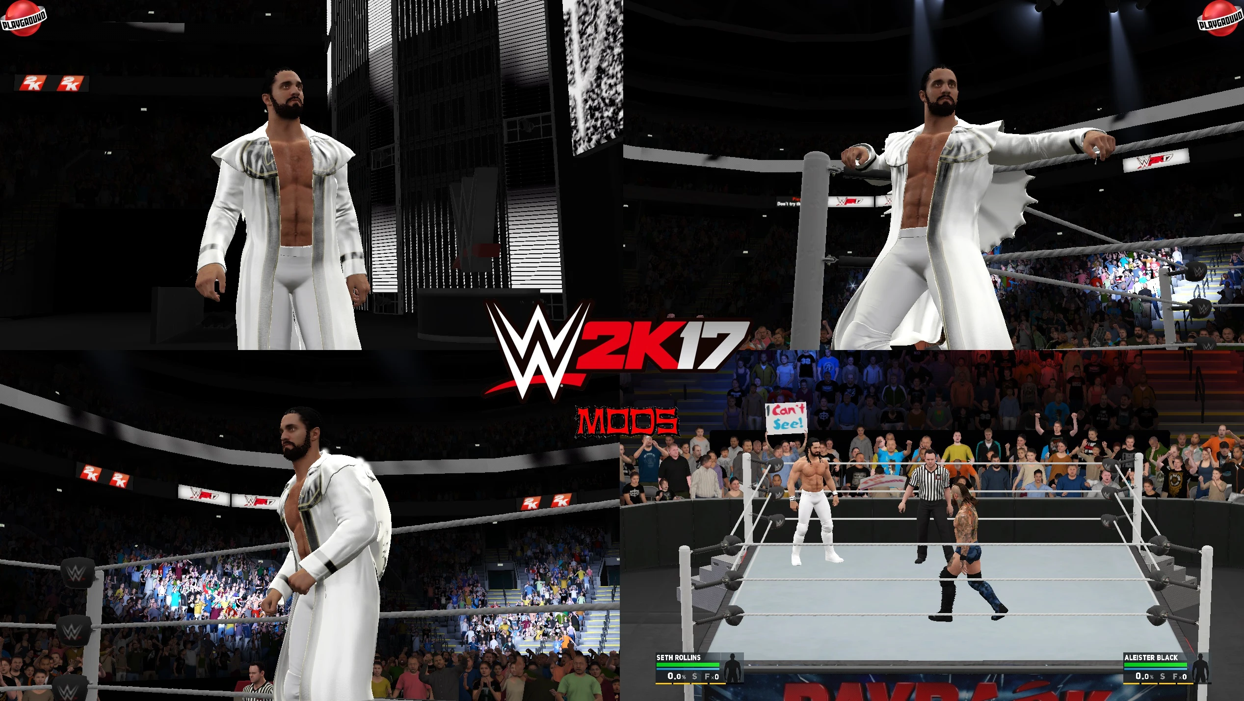 WWE 2K17 "Seth Rollins WrestleMania 36 Attire WWE 2K19 Port MOD"