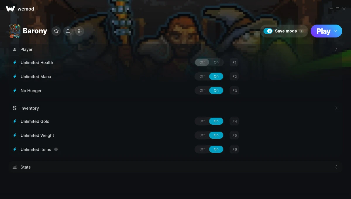 Barony "Трейнер +8" [UPD: 16.06.2025] {MrAntiFun / WeMod}