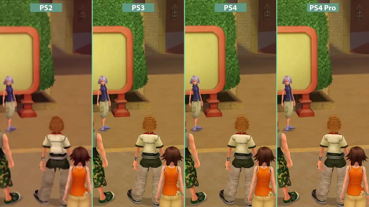 Сравнение графики Kingdom Hearts II - PS2 vs. PS3 vs. PS4 vs. PS4 Pro 4K UHD
