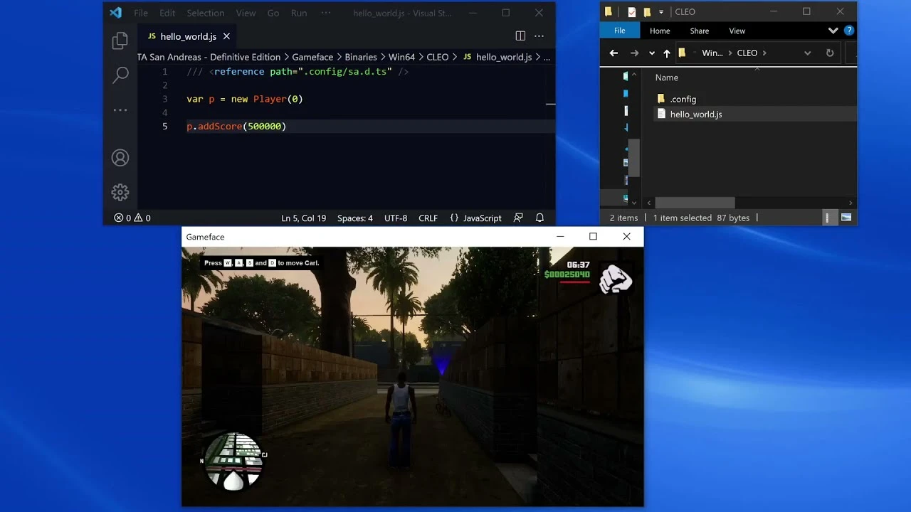 Grand Theft Auto: The Trilogy (San Andreas) "CLEO Redux v0.8.1"