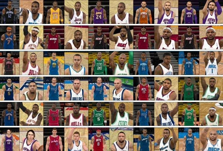 NBA 2K11 "Cyber Faces Pack V1 by GH33 by GH33"