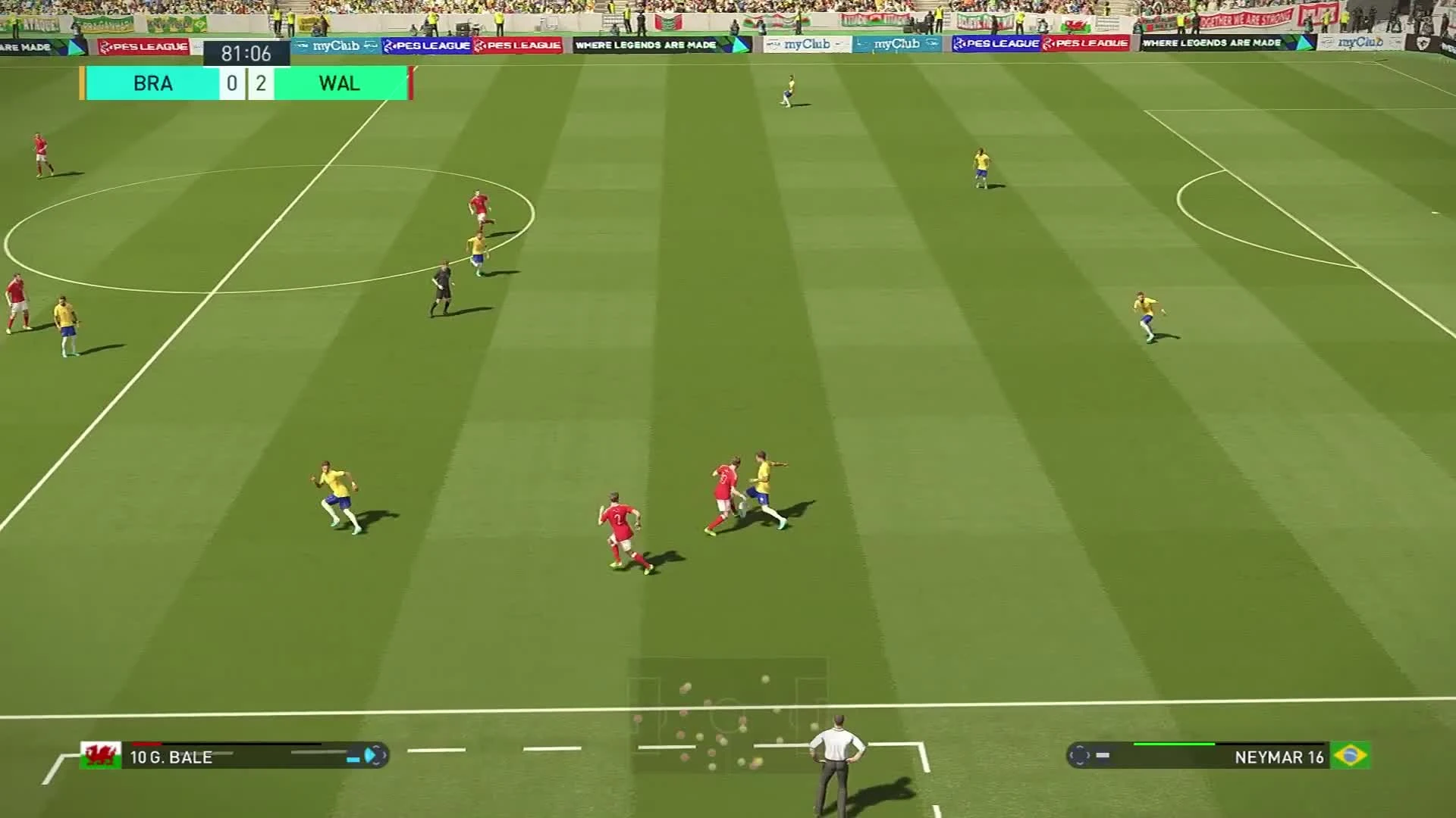 Эксперимент в PES 2018: Команда Неймаров против команды Бейлов