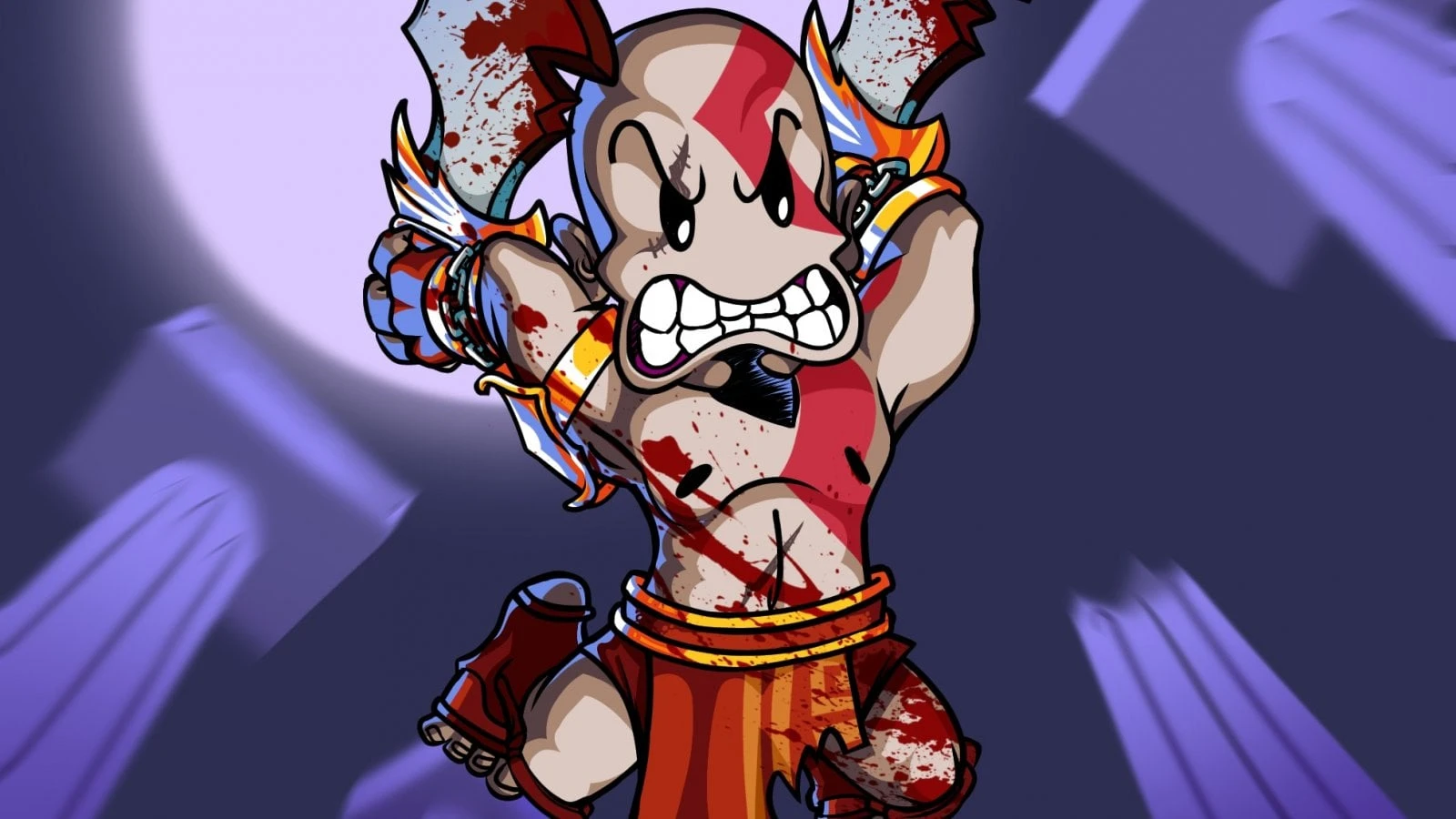 Демейк God of War переносит нас в Древнюю Грецию, но в 8-битном формате