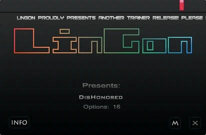 Dishonored: Трейнер/Trainer (+16) [1.2] {LinGon}