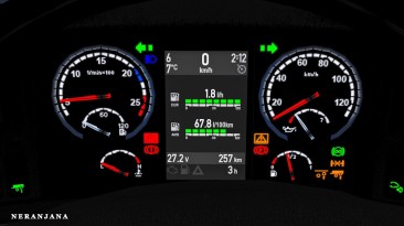 Euro Truck Simulator 2 "Приборная панель для SCS+RJL Scania R И S g.3 (v1.39.x)"
