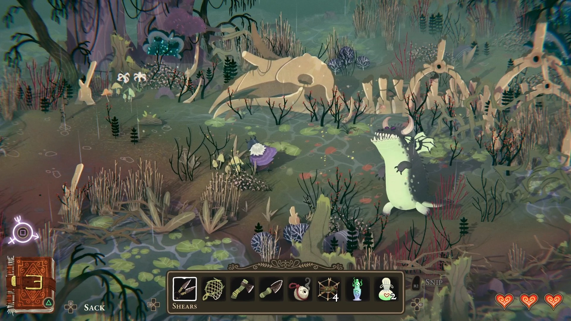 Игровой процесс приключенческой игры Wytchwood