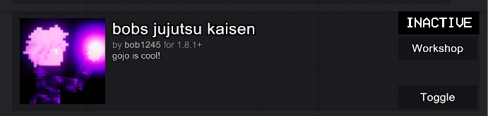 Произошла ошибка, мод стал INACTIVE