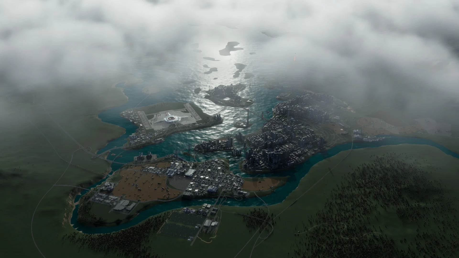 Cities: Skylines 2 "Сохранение - Мегаполис, 140К население, хорошая производительность"