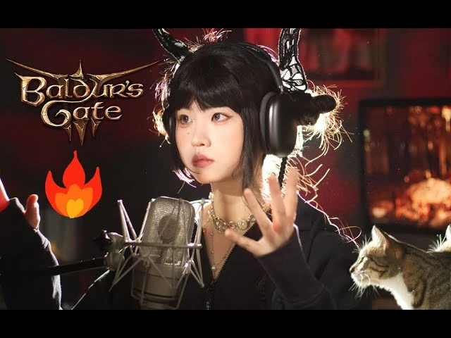 Чарующий кавер с котиком на финальную ария из Baldur's Gate 3