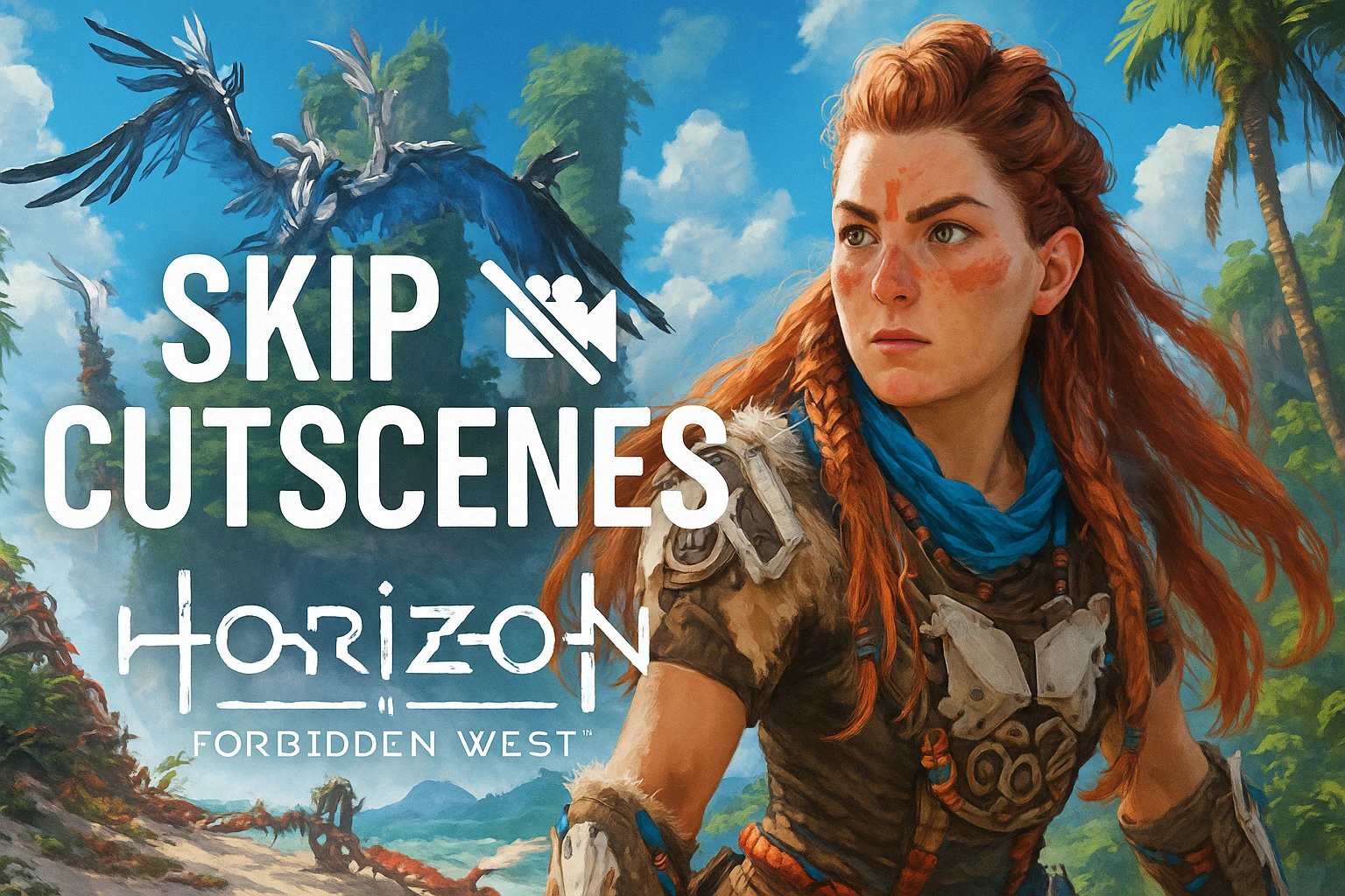 Horizon: Forbidden West "SkipCutscenes - Пропуск катсцен"