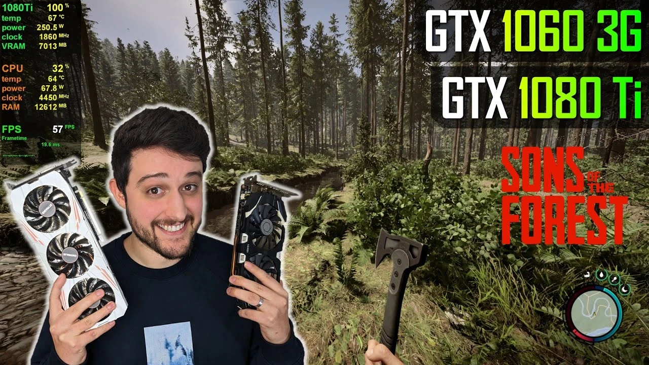 Sons of the Forest протестировали с GeForce GTX 1060 и GeForce GTX 1080 Ti