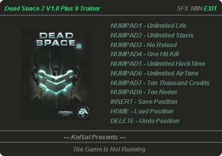 Dead Space 2: Трейнер (+9) [1.0] {KelSat}