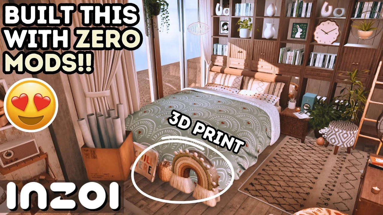 Строительство в inZOI: уютная спальна без модов