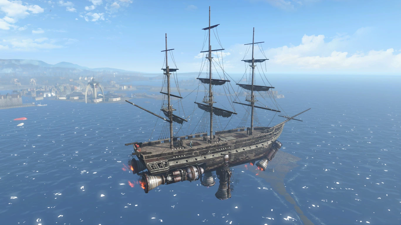 Fallout 4 "Небесный корабль - дом игрока / Sky Ship"