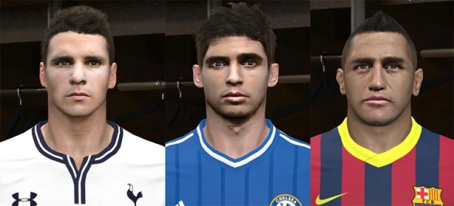 PES 2014 "Faces Alexis, Lamela and Oscar"
