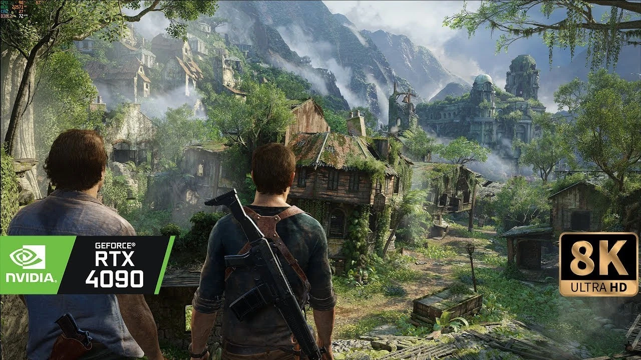 Uncharted 4 на RTX 4090 с модом на дальность прорисовки и решейдом трассировки лучей выглядит впечатляюще