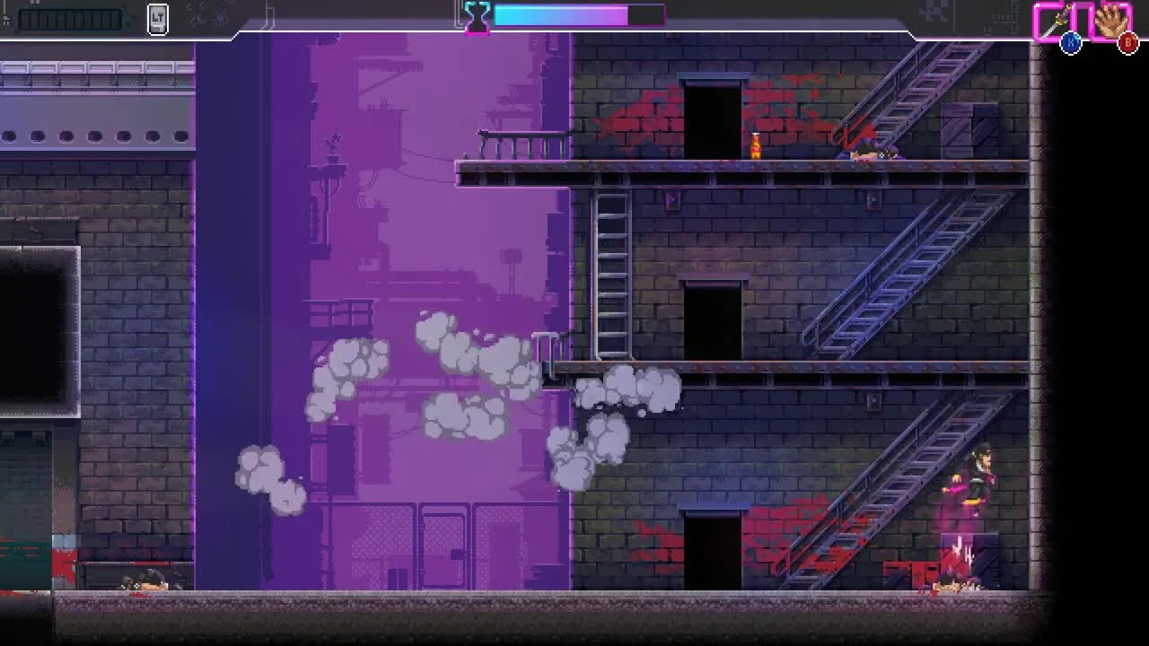 Katana Zero - Босс вертолет,первая концовка #4