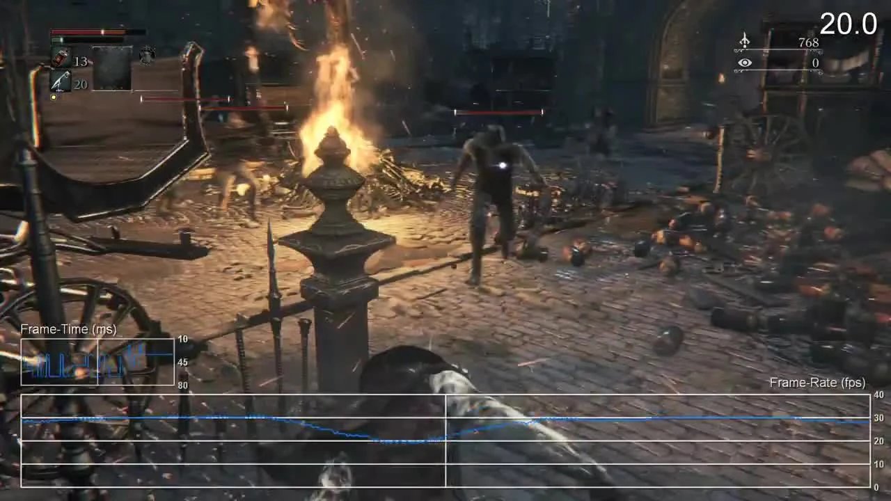 Bloodborne "Мультиплеерный Геймплей Сравнение частоты кадров от Digital Foundry"