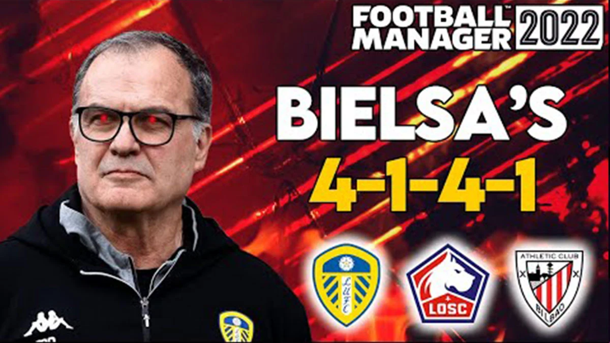 Football Manager 2022 "Bielsa's 4-1-4-1"