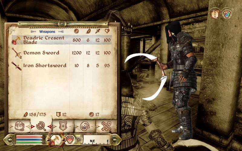 TES 4: Oblivion "Клинок в форме Полумесяца"