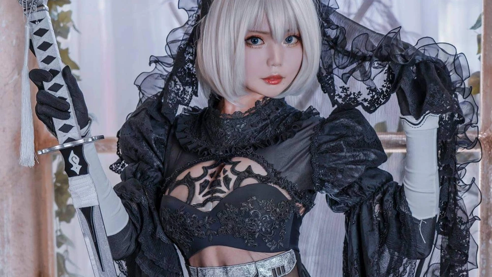 Косплей 2B из NieR: Automata