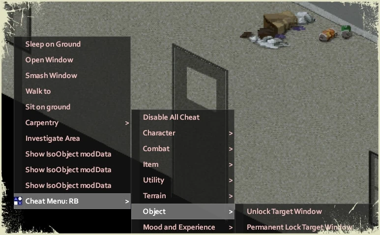 Project Zomboid "Чит-Мод - Cheat Menu: Rebirth: Неуязвимость, спавнер и пр" [42] {Rei And Rou}